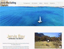 Tablet Screenshot of jervisbaysailingcharters.com.au